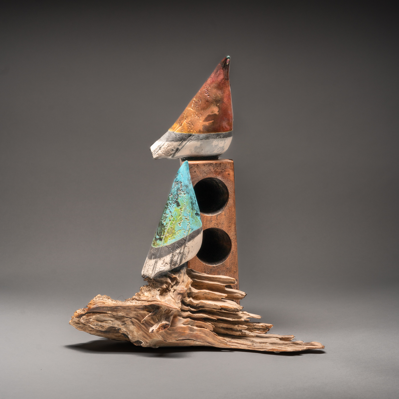 Clay Bird Sculptures