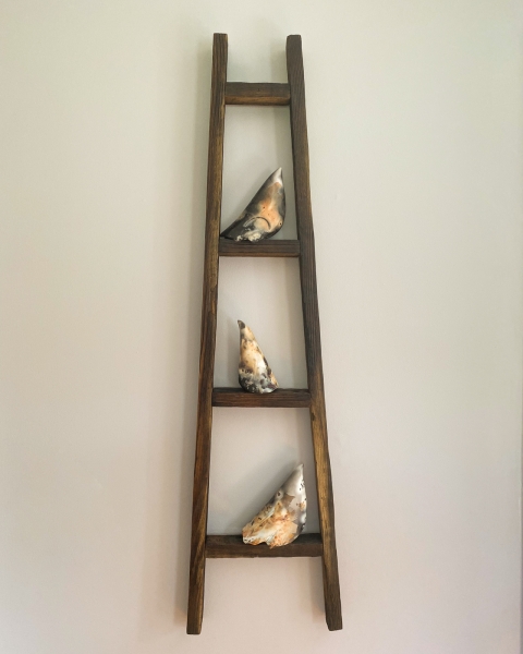 Ceramic Birds on a Ladder